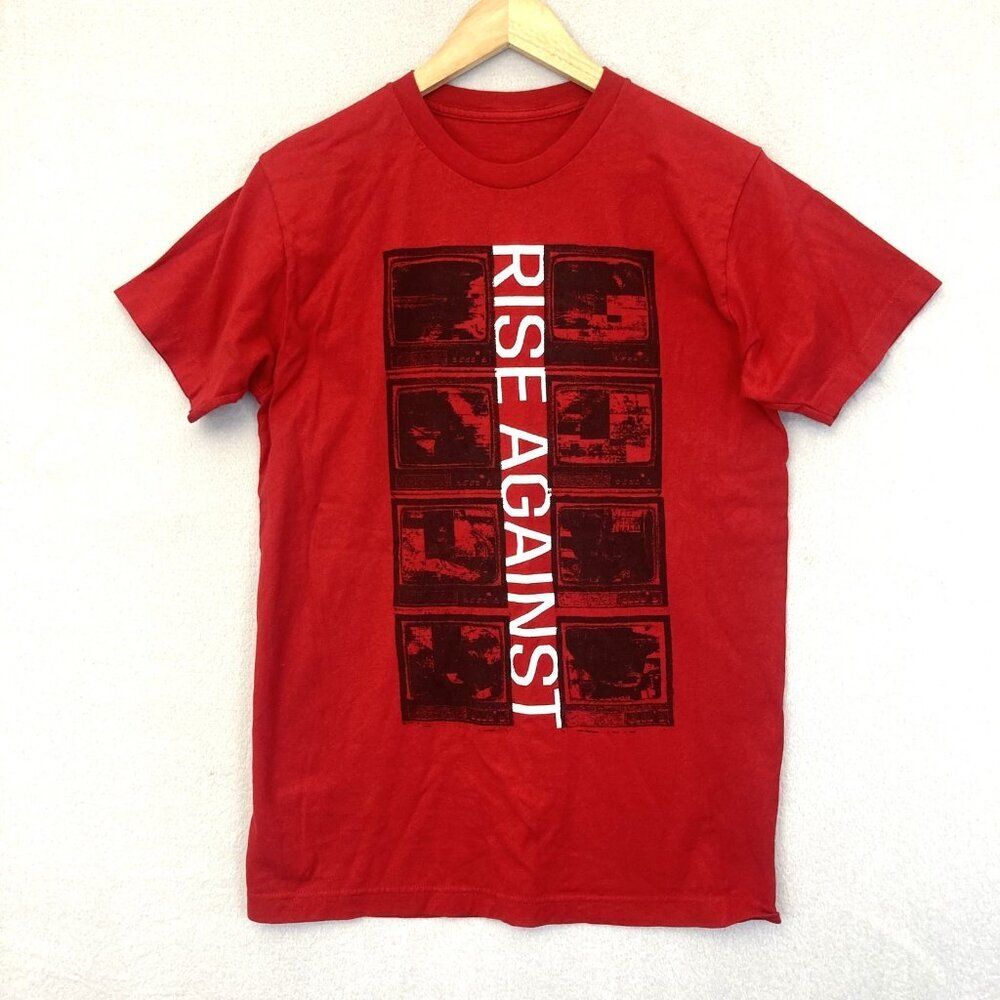 Rise Against Shirt Mens Medium Red Nowhere Generation II Tour Band Tee Punk Rock